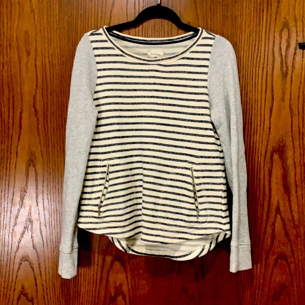 Lou and grey small sweatshirt ivory grey and navy